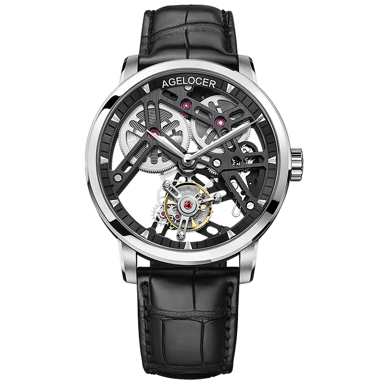 Double-Sided Hollow Skeleton Tourbillon Manual Mechanical Watches