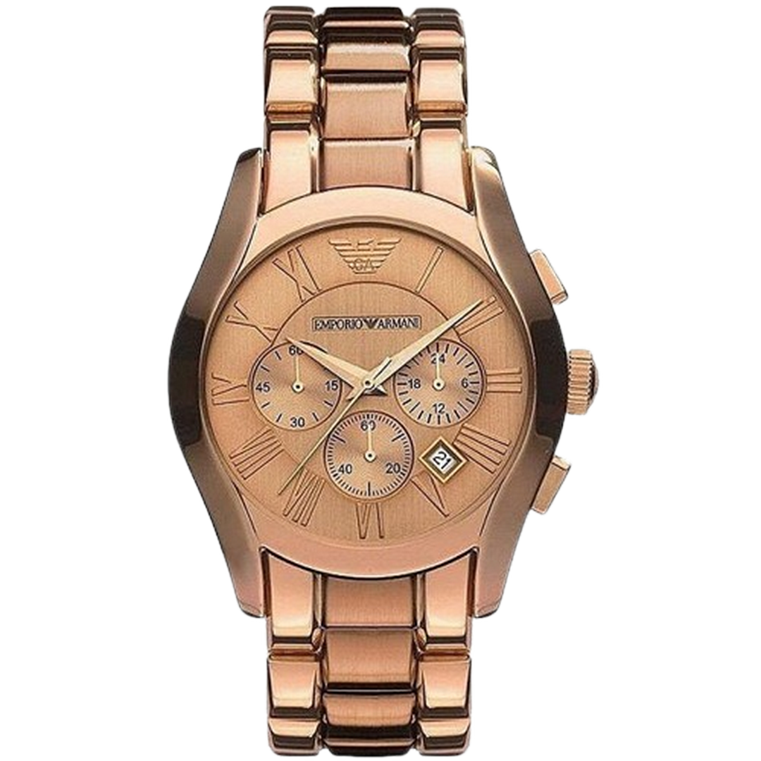 Emporio Armani Chronograph Gold Dial Men's