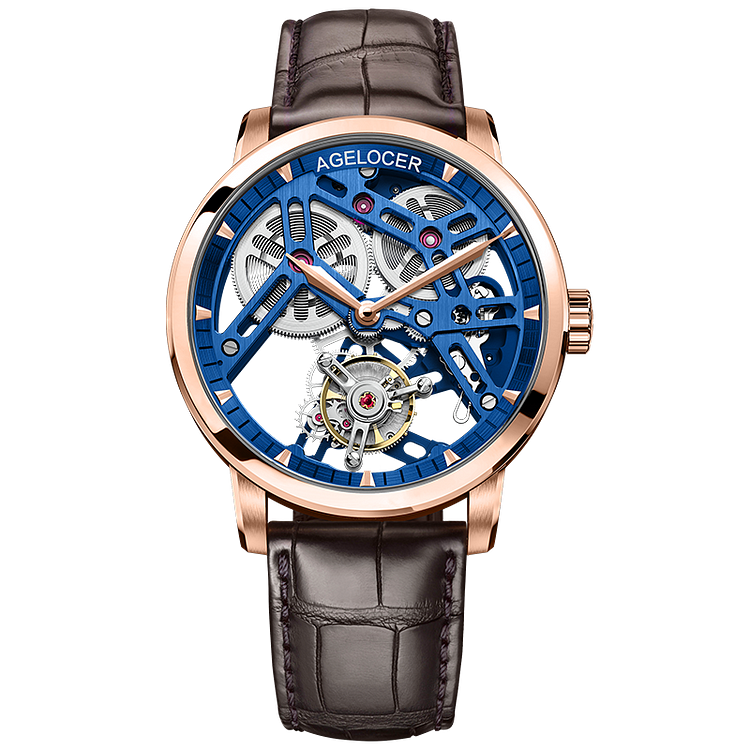 Double-Sided Hollow Skeleton Tourbillon Manual Mechanical Watches