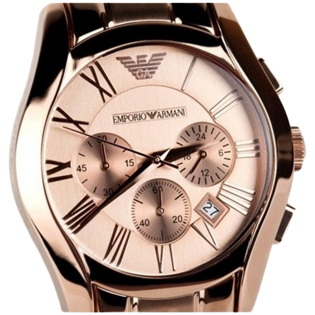 Emporio Armani Chronograph Gold Dial Men's