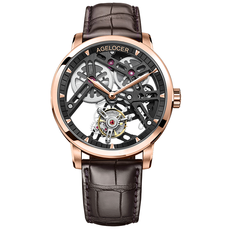 Double-Sided Hollow Skeleton Tourbillon Manual Mechanical Watches