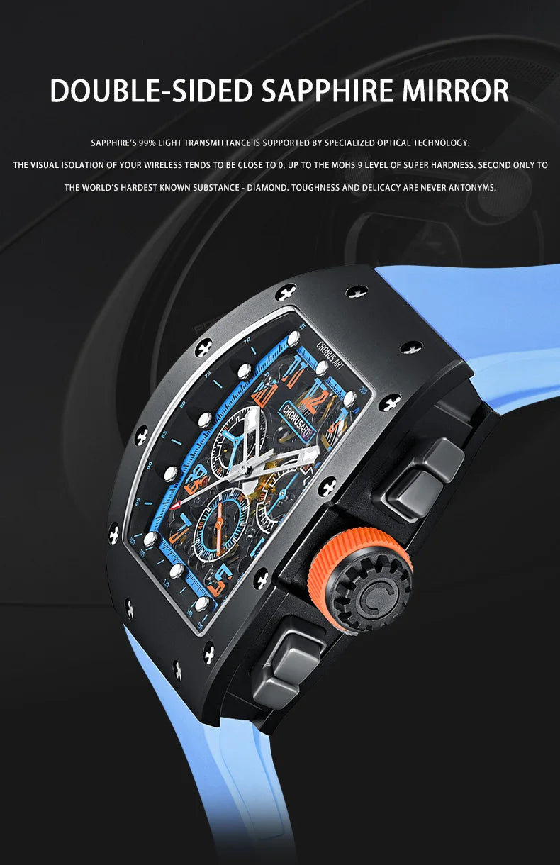 Custom NFT Carbon Fiber Tourbillon Skeleton Mod