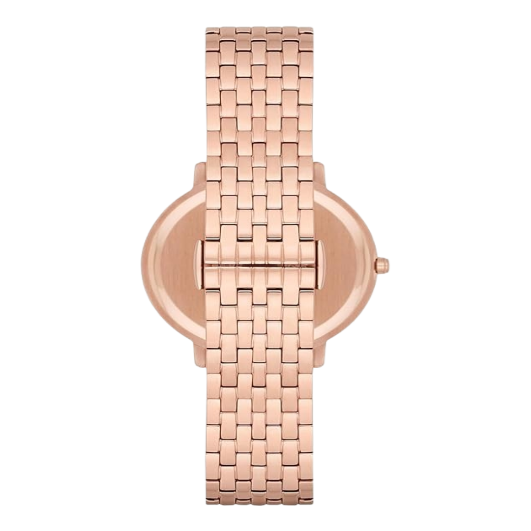 Emporio Armani AR11006 Quartz Movement Analogue Rose Gold Tone Mother of Pearl Dial