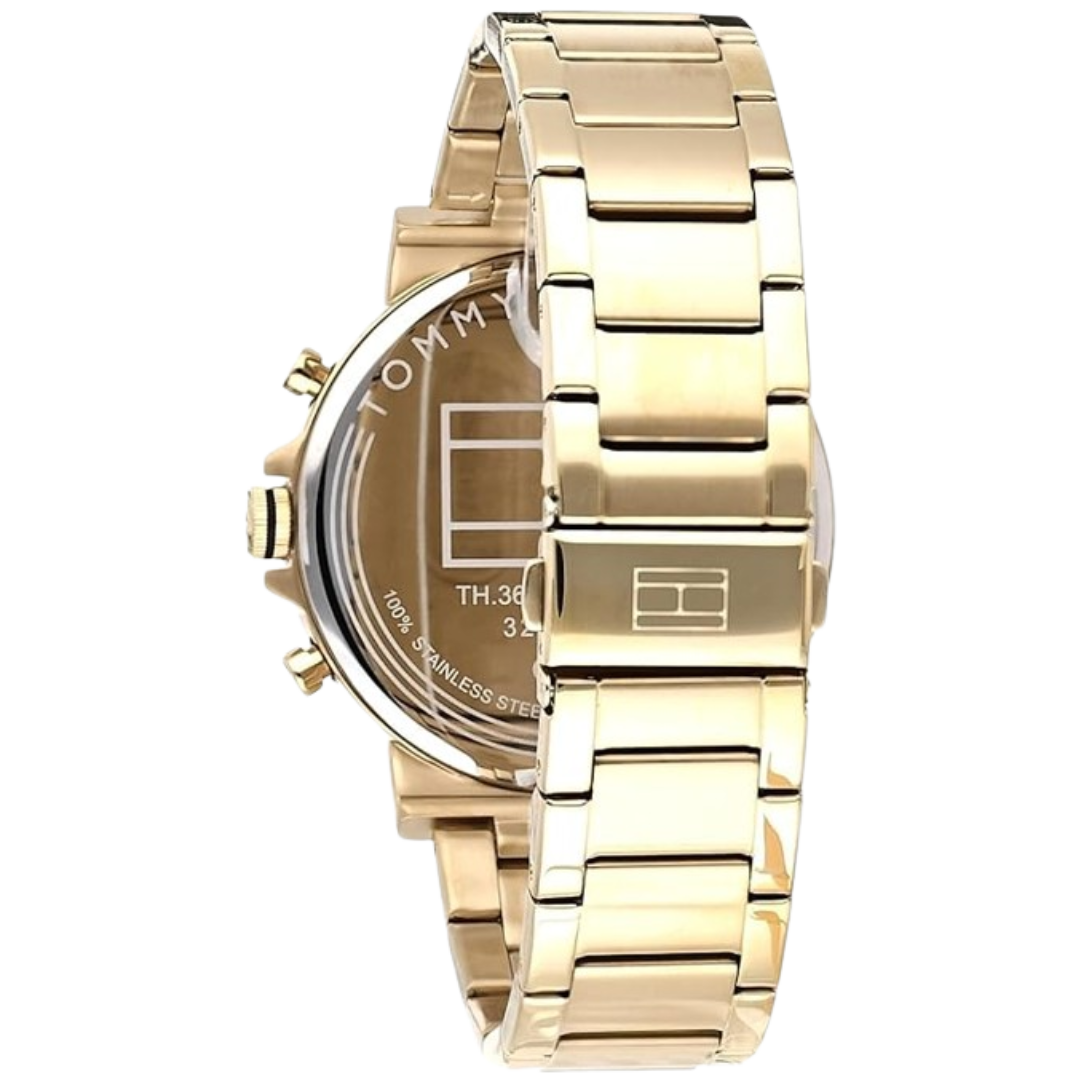 Tommy Hilfiger Gold Steel Men's Multi-function