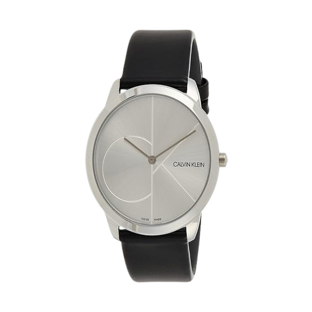 Calvin Klein Mens Quartz Watch, Analog Display And Leather Strap