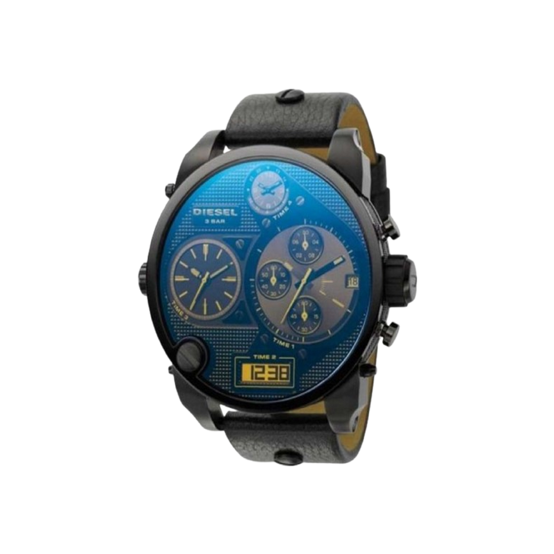 DIESEL SBA Chronograph Blue/Black Dial Analog Digital Men's DZ7127