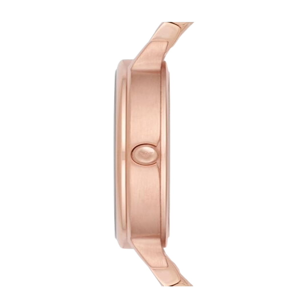 Emporio Armani AR11006 Quartz Movement Analogue Rose Gold Tone Mother of Pearl Dial