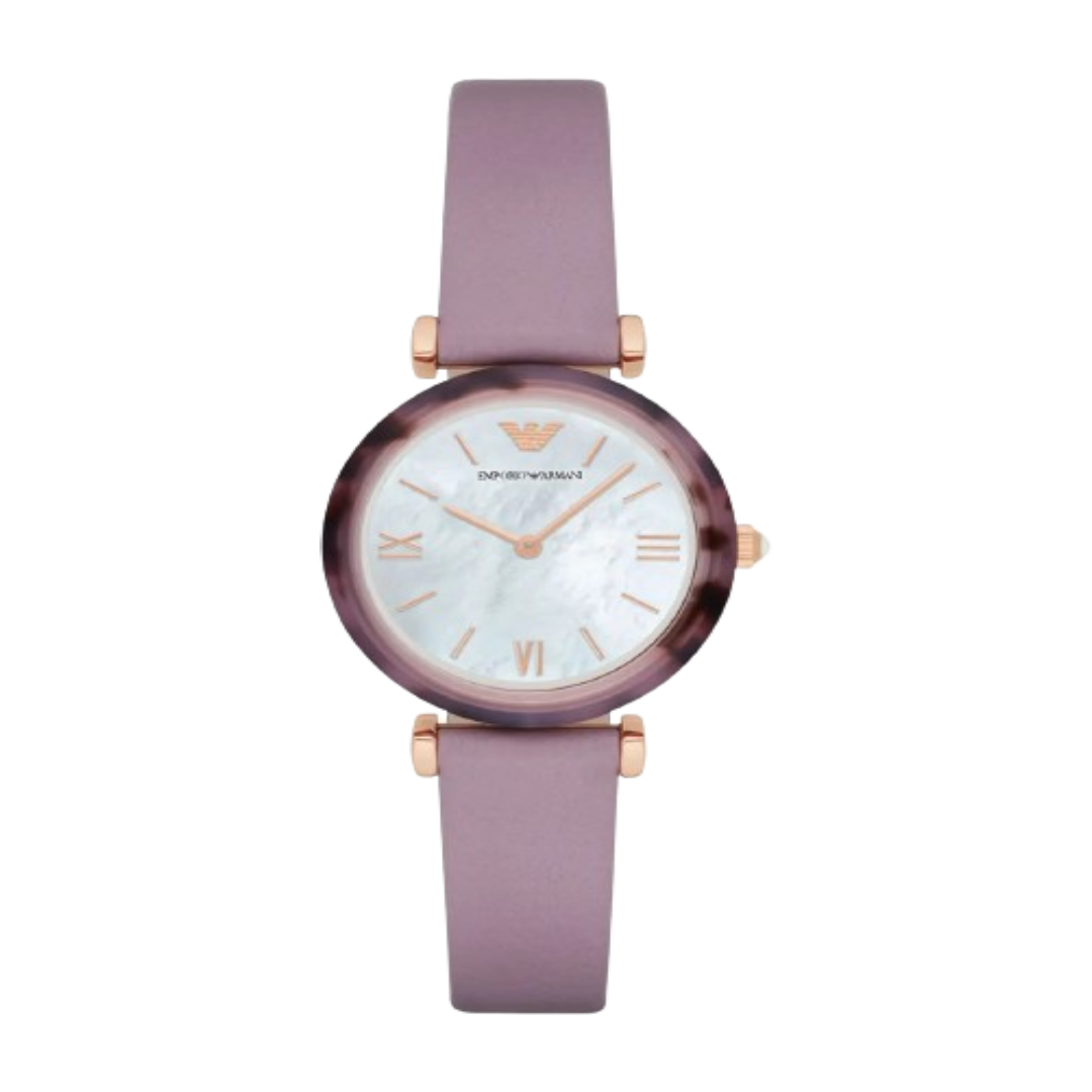 Emporio Armani Women's AR11003 Gianni T-Bar Analog Display Purple