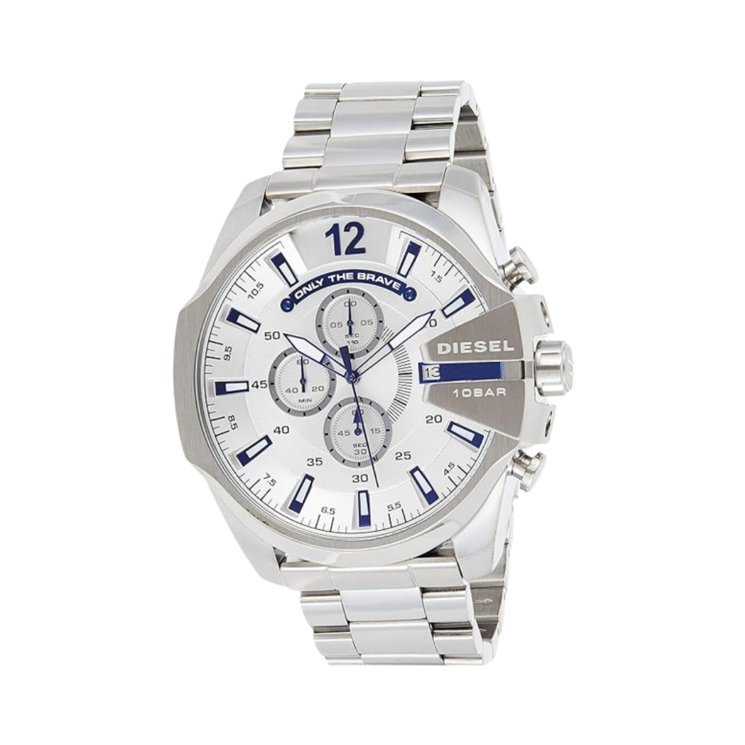 Diesel Mens Quartz Watch, Analog Display and Stainless Steel Strap, DZ4477