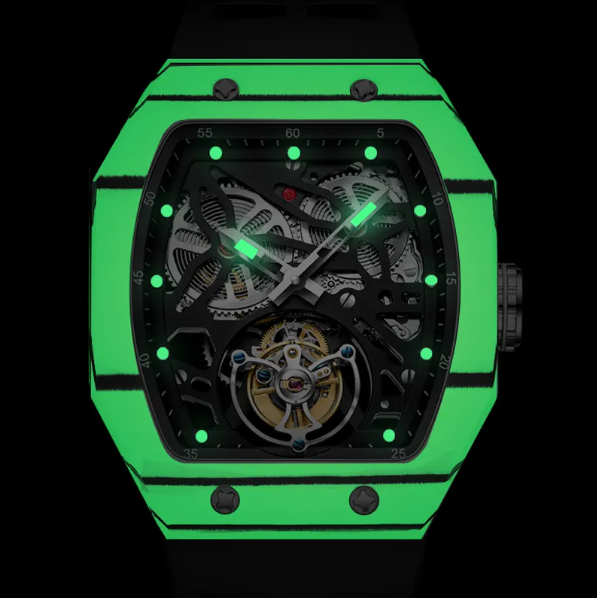 Custom Carbon Fiber Tourbillon Skeleton Mod