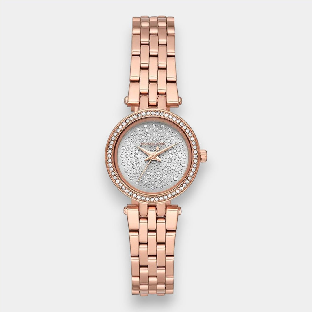 Michael Kors Rose Gold Dial Rose Gold Steel Strap Watch For Women - MK3439