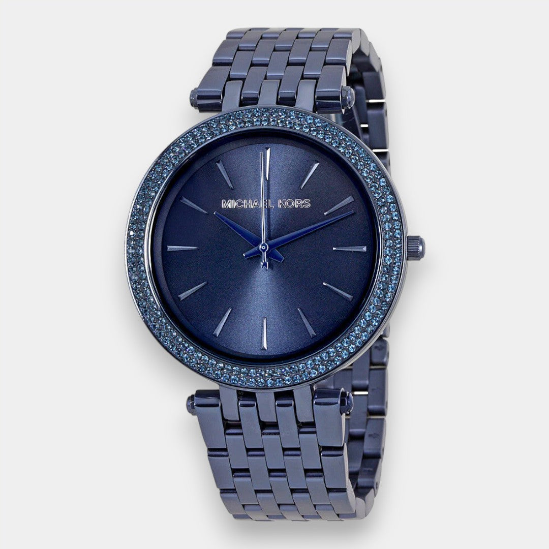 Michael Kors Darci Blue Dial Blue Steel Strap Watch For Women - MK3417