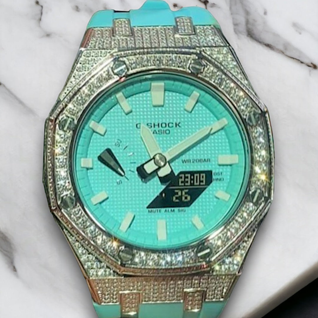 G-SHOCK Tiffany Rubber Sparkle Blue Mod