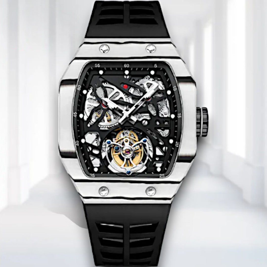 Custom Carbon Fiber Tourbillon Skeleton Mod