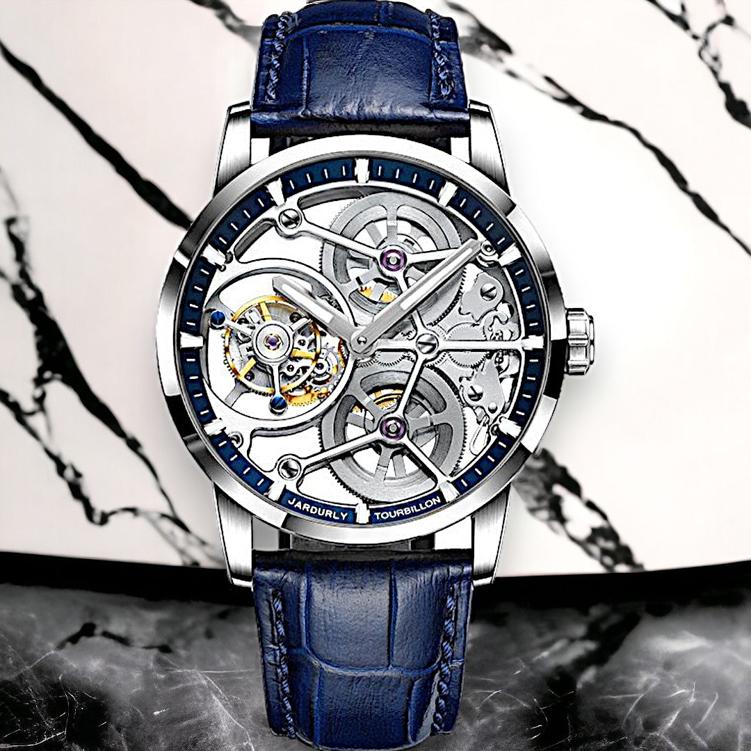 Anpassad Triple Tourbillon Skeleton Mod