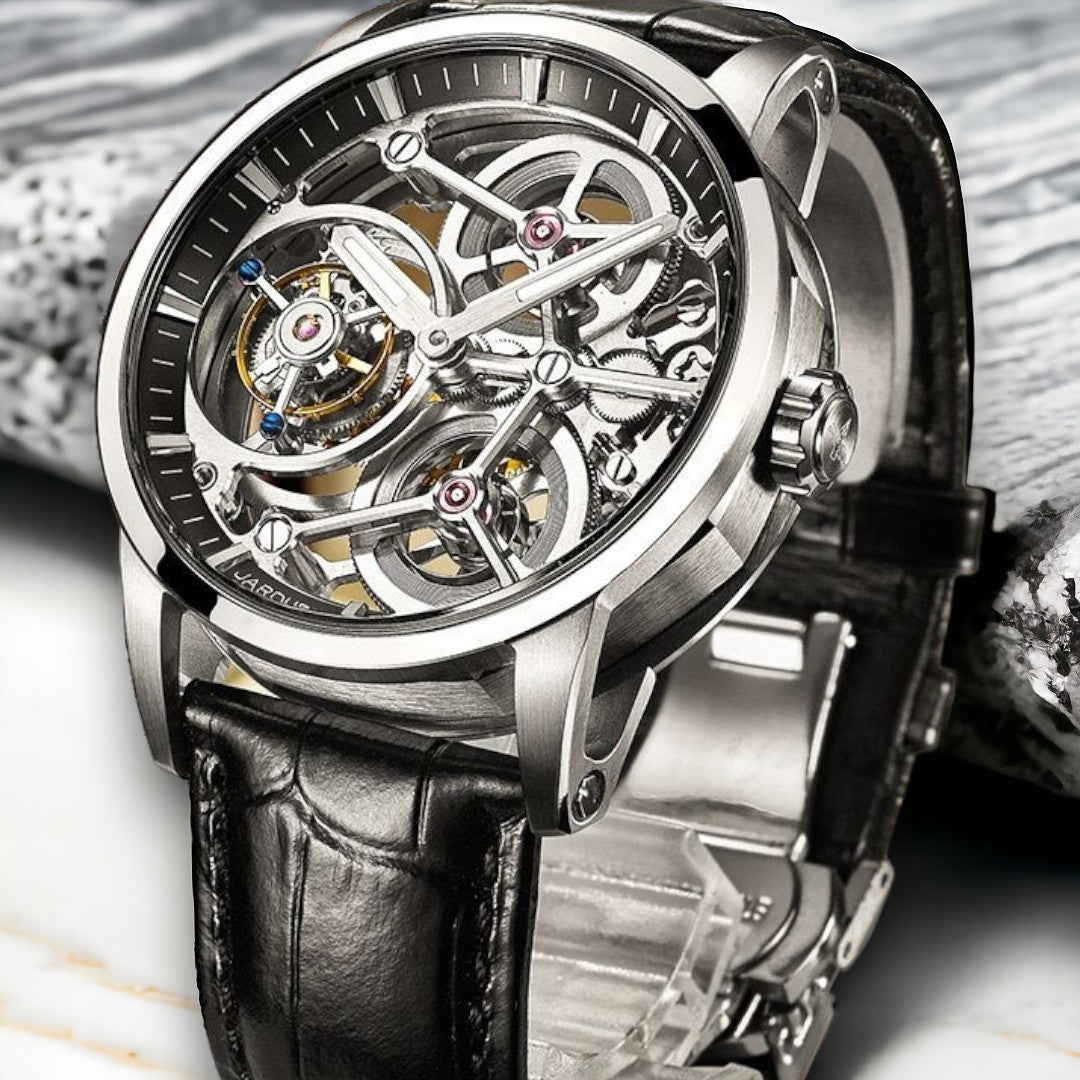 Anpassad Triple Tourbillon Skeleton Mod