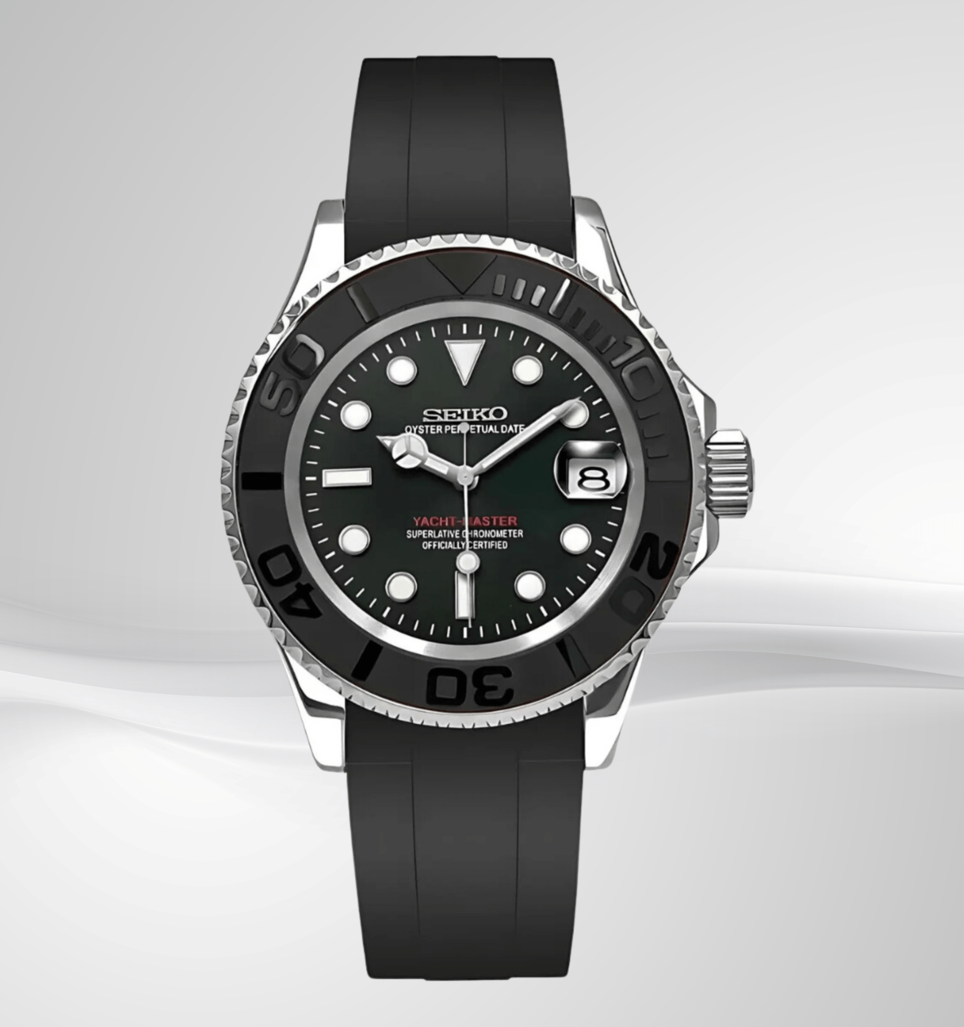 Seiko Mod Yacht Master Silver